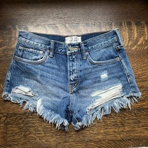 Free people denim shorts